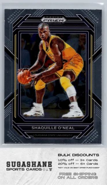 Carte De Basketball Shaquille O Neal Lsu Panini Prizm Draft