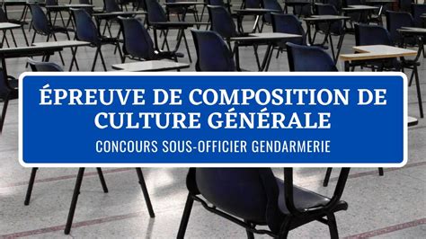 Epreuve de Composition de Culture Générale Concours Sous Officier