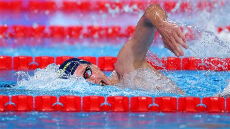 Schwimm WM in Doha 2024 Florian Wellbrock gewinnt Silber über 1500 m