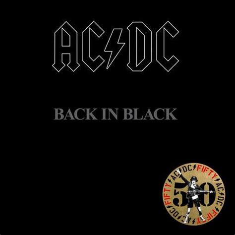 Acdc Back In Black 50th Anniversary Gold Nugget Vinyl Acdc