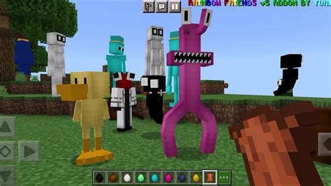 Rainbow Friends V5 Addon In Minecraft Pe Youtube