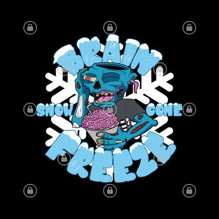 Brain Freeze Snow Cone - NeatoShop