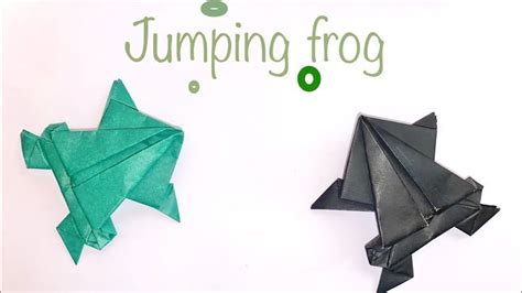 How To Make Jumping Paper Frog Easy Tutorial Youtube In 2023 How