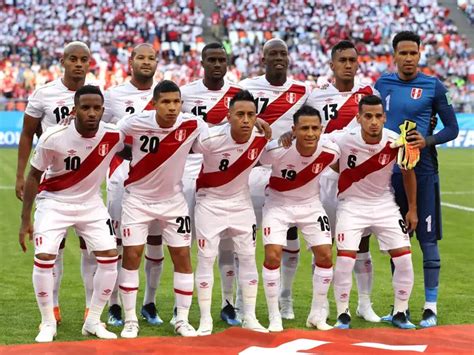 Peru National Football Team Nicknamed La Blanquirroja