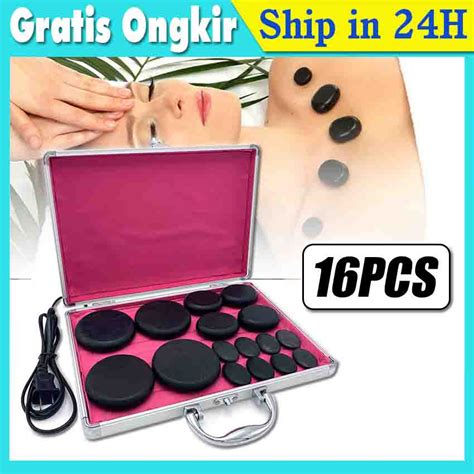 Jual Heating Box Hot Stone Massage Pcs Batu Pijat Spa Therapy Stone Shopee Indonesia