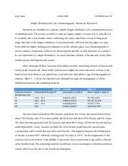 Simple Distillation Gas Chromatography Results Discussion Docx