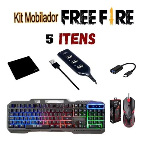 Kit Gamer Mobilador Teclado Mouse P Celular Free Fire Entrega Gr Tis