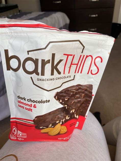 Bark Thins Snacking Chocolate Dark Chocolate Almond And Sea Salt Calories Nutrition Analysis