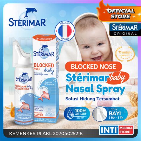 Jual Sterimar Blocked Nose Baby Hygiene Ml Nasal Spray Hidung