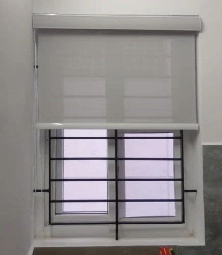 PVC Plain Motorized White Roller Blind at Rs 250/sq ft in Chennai | ID ...