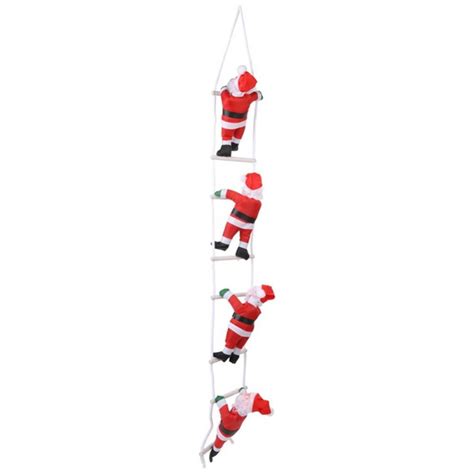 Santa Climbing Ladder Electric Santa Claus Climbing Rope Ladder