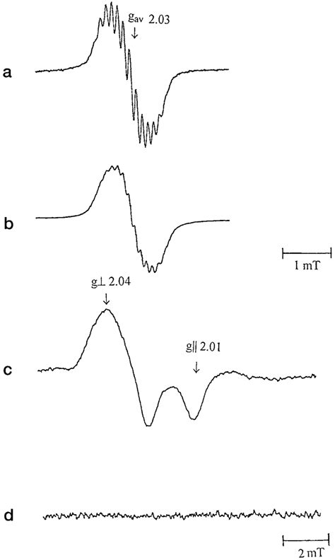 Epr Analysis Of Dnic Inhibited Gr Epr Spectra Of Dnic Gsh M A