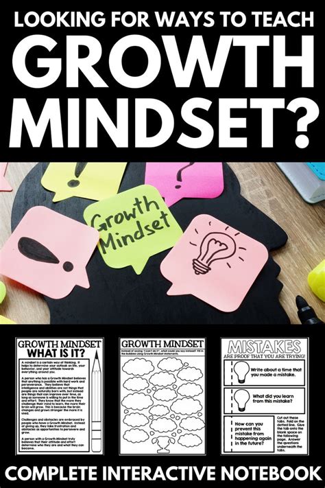 Social Emotional Learning Activities - SEL - Growth Mindset Journal ...