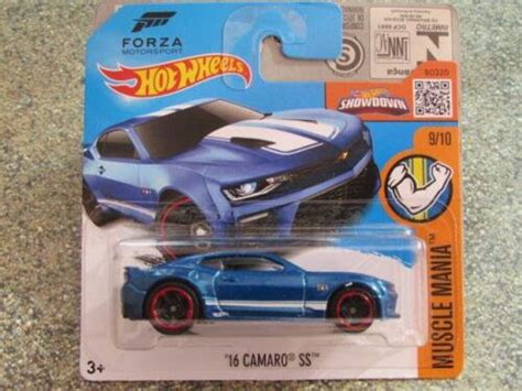 Hot Wheels Camaro SS Blue HW Muscle Mania Perfect Birthday Gift Miniature Collectable Model Toy