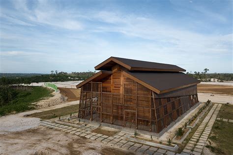 TSDS interior architects reuses timber waste with 'oikumene church'