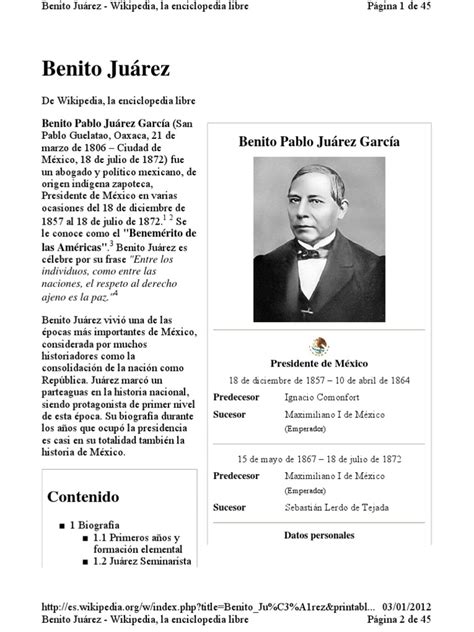 Benitojuarez México Gobierno