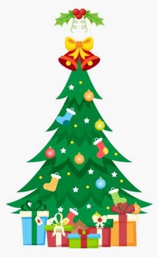 Traditional Christmas Tree With Gifts Clipart Png Image Christmas Day