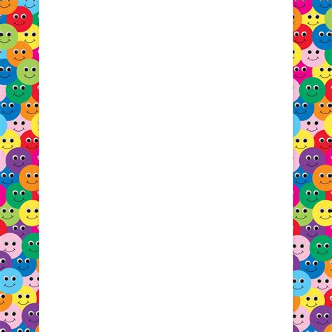 Smiley Face Border Poster Hygloss Products Teacher Supplies Discount Classroom Supplies