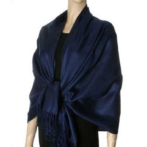 Navy Satin Opera Gloves 1224