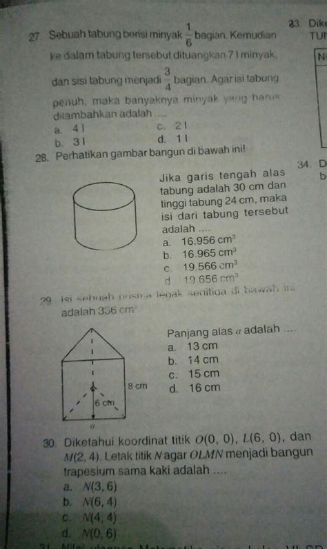 Tolong Di Jawab Yaaaa Nomor Dan Dengan Caranya Juga Yaaa