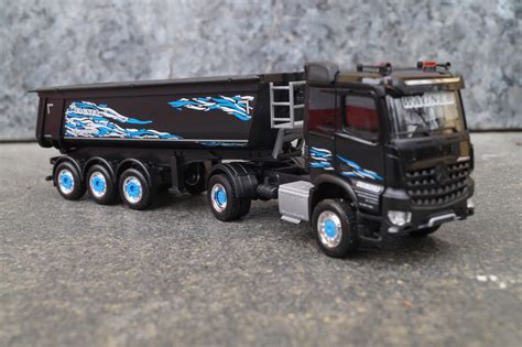 Herpa Mercedes Benz Arocs Classicspace X Kipp Sattelzug Wagner