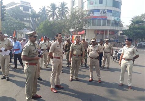 Bhima Koregaon Violence Sambhaji Bhide Sanman Morcha In Sangli मोर्चापूर्वी सांगलीत पोलीस