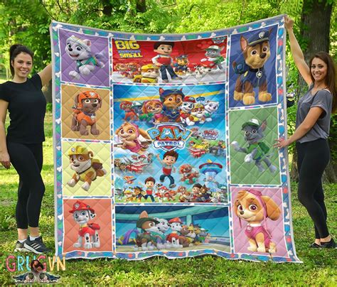 Disney Paw Patrol Quilt blanket quilt custom Premium Quilt | Etsy