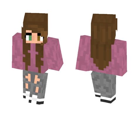 Download Pink SHirt Girl ¯_(ツ)_/¯ Minecraft Skin for Free ...