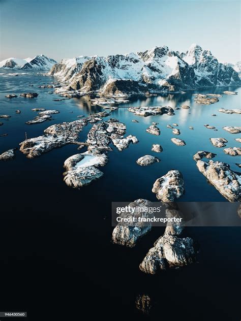 Henningsvær Aerial View High Res Stock Photo Getty Images