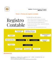 Tarea 1 Proceso de registro contable docx Alumno Eréndira Almaguer