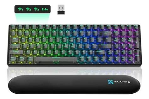 Teclado Gaming Mecánico Inalámbrico Rgb Hot swap Teclas Cuotas sin interés