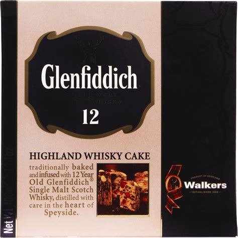 Walkers Shortbread Glenfiddich Highland Pastel De Whisky Para