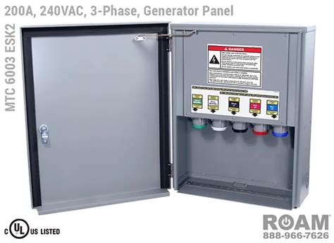 Generator Connector Panels Cam Lock Roam Technologies