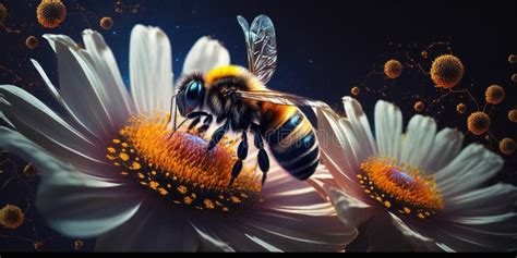 Honey Bee In Outer Space Space Fantasy Stock Photo Image Of Gold