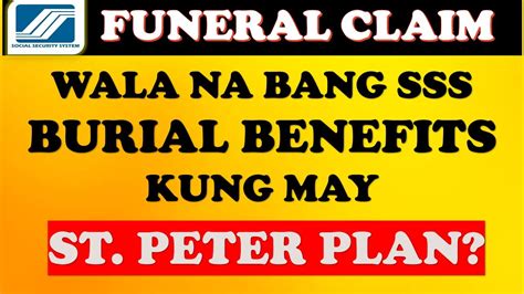 How To Claim Sss Funeral Benefits Using St Peter Plan Youtube