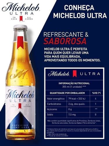 Cerveja Michelob Ultra Long Neck 330ml Pack 6 Unidades Parcelamento