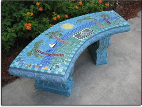 Memorial Garden Benches And Stones Memorial Benches Mosaic Garden Bench