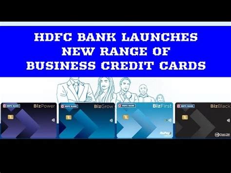 Hdfc Bank Launches New Range Of Business Credit Cards Hdfcbank