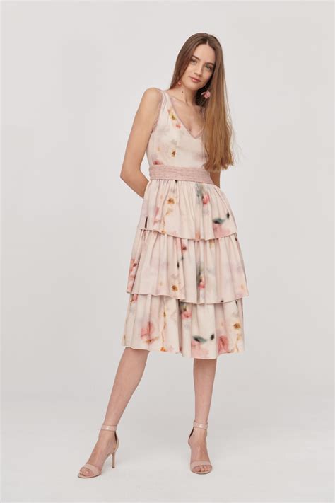 Sukienka Velori BS Nude Monet Sklep Internetowy Blue Shadow