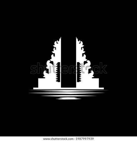 Gapura Bali Reflection Illustration Logo Graphic Stock Vector (Royalty ...