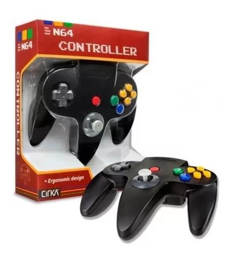 Joystick Gamepad Controle N64 Nintendo 64 Preto Marca Cirka MercadoLivre