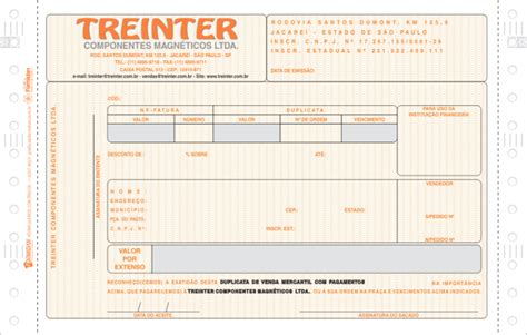 Duplicata Fatura Mercantil Formidan Formulários Contínuos
