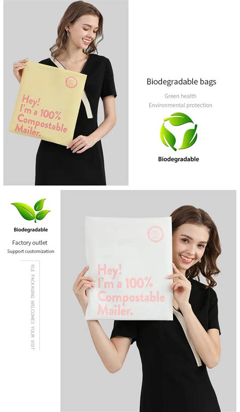 Custom Biodegradable Compostable Eco Friendly Degradation Plastic