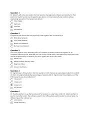 AHR Final Exam Docx Question 1 Dr Glover S Office Has One Vendor For