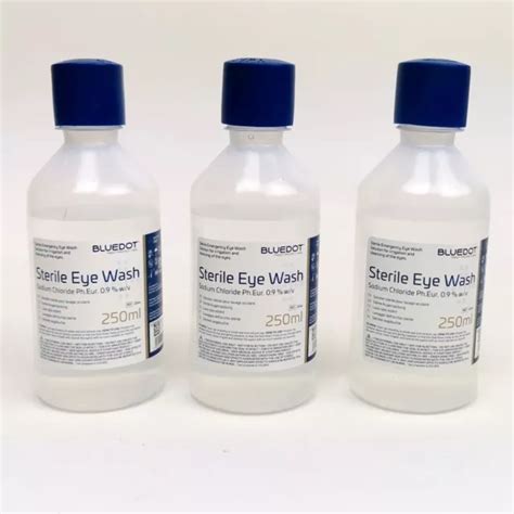 Sterile Eye Wash Solution Ml Emergency Eyewash Bottles Expiry Sept