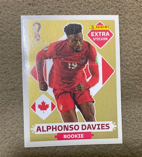 Davies Ouro Figurinha Extra Rookie Copa Do Mundo Livro Panini