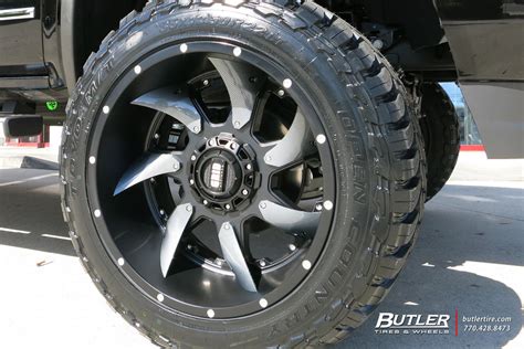 Gmc Sierra With 22in Grid Offroad Gd1 Wheels Exclusively From Butler