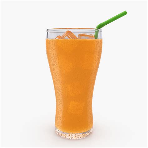 Vaso De Refresco De Naranja Con Gotitas Modelo D Fbx Max Free D