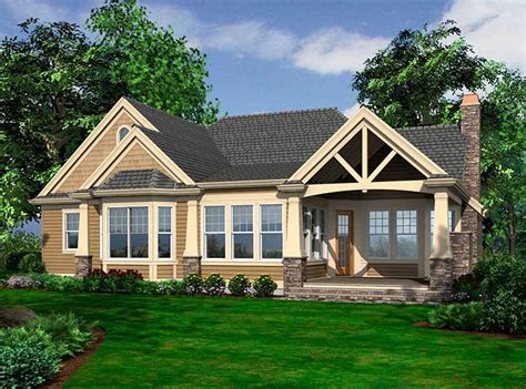 Plan 23384jd Rambler In Multiple Versions Craftsman House Plans