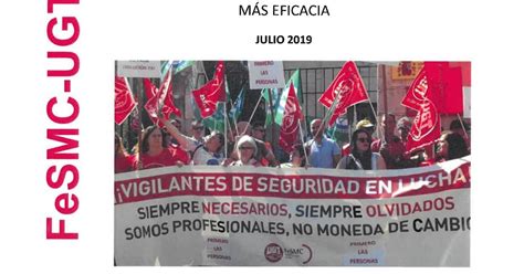 Seccio Sindical Ugt Securitas Catalunya Fesmc Ugt Seguridad Privada Y